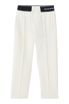Logo Cotton Pants